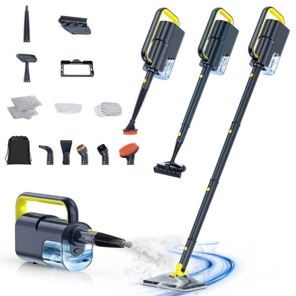 ScrubWiz steam mop on floor cleaning for spotless surfaces