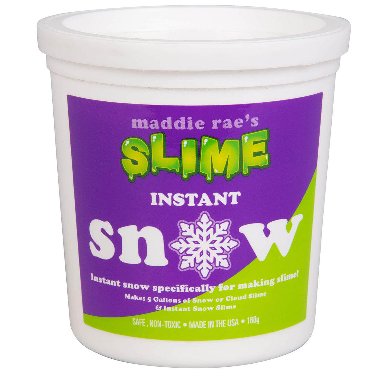 SCS Direct Maddie Rae's Instant Snow XL packaging for at-home snow play
