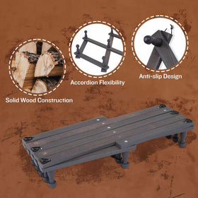 SCUNDA 16-hook wall rack keeps coats and bags organized with sturdy hooks.
