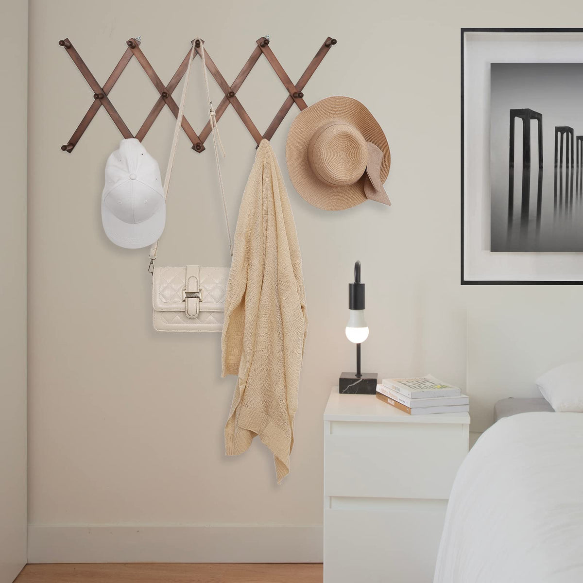 Durable wood construction with a rustic, timeless look.