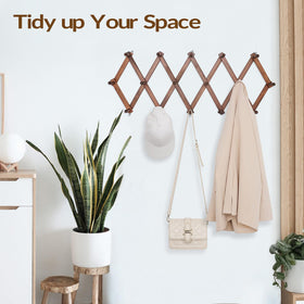 SCUNDA 16-inch wall hook rack adds versatile storage without bulk