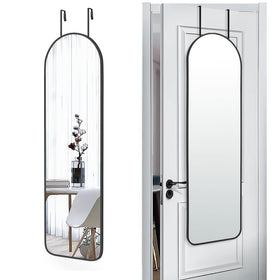 SCWF-GZ 47x14 arch mirror on door shows full-length reflection for outfits