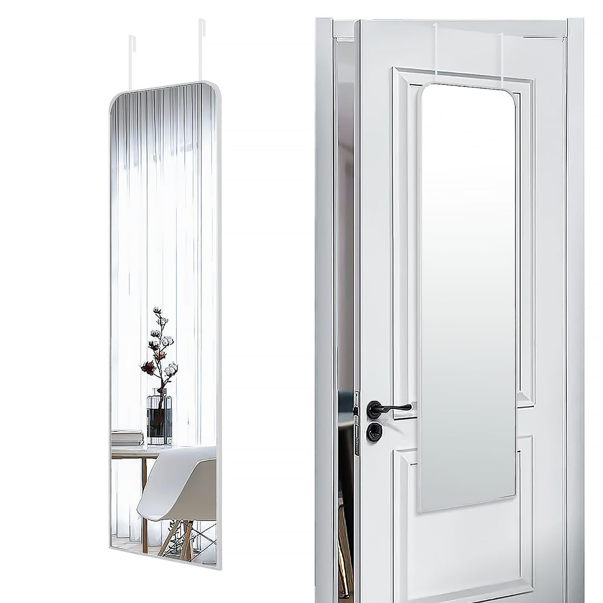 SCWF-GZ 47x14 full-length door-hanging mirror for spacious entryways and outfit checks.