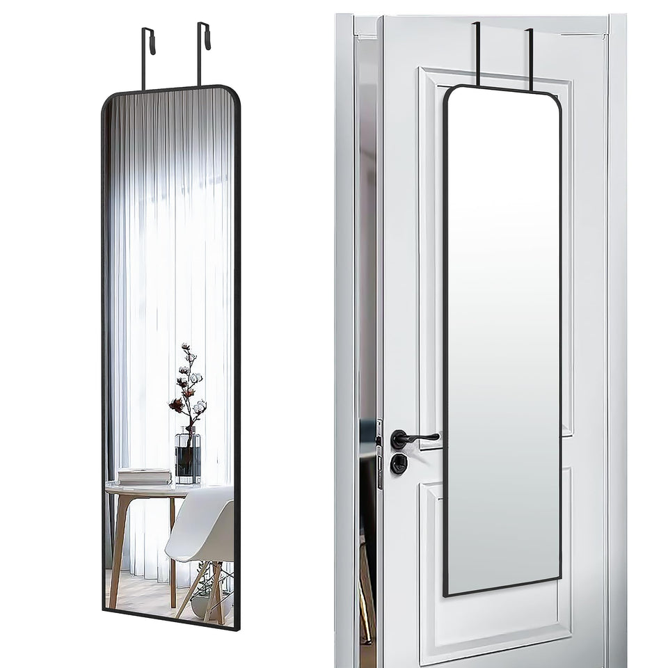 SCWF-GZ 47x14 full-length mirror in a door-hanging setup for spacious entryways