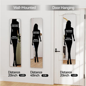 SCWF-GZ wall-mounted dressing mirror with aluminum frame for modern rooms.