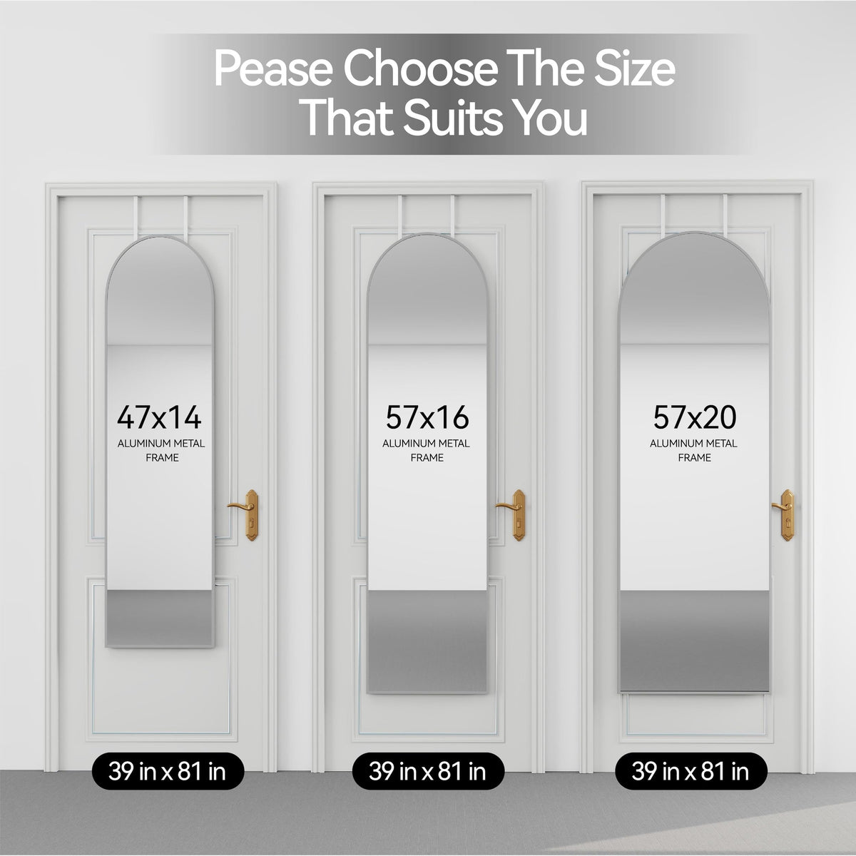 SCWF-GZ 57x20 bedroom dresser reflection for daily wardrobe checks