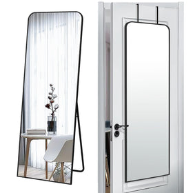 SCWF-GZ 57x20 door-hanging mirror shows full-length view for a spacious entryway