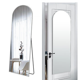 SCWF-GZ 57x20 door mirror front view showing full-body reflection for entryway use