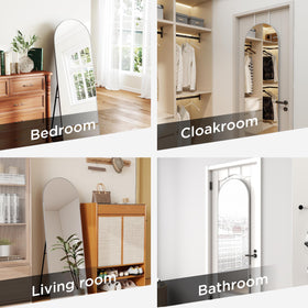 SCWF-GZ 57x20 door mirror side view emphasizing slim profile on a door