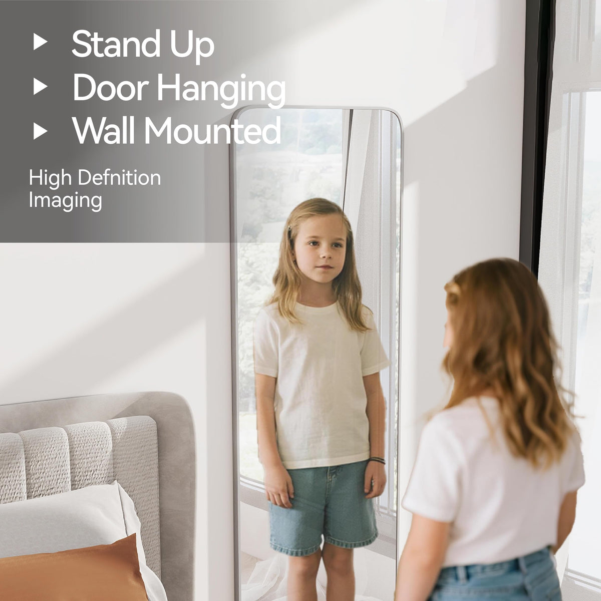 SCWF-GZ aluminum frame mirror combines durability with modern style