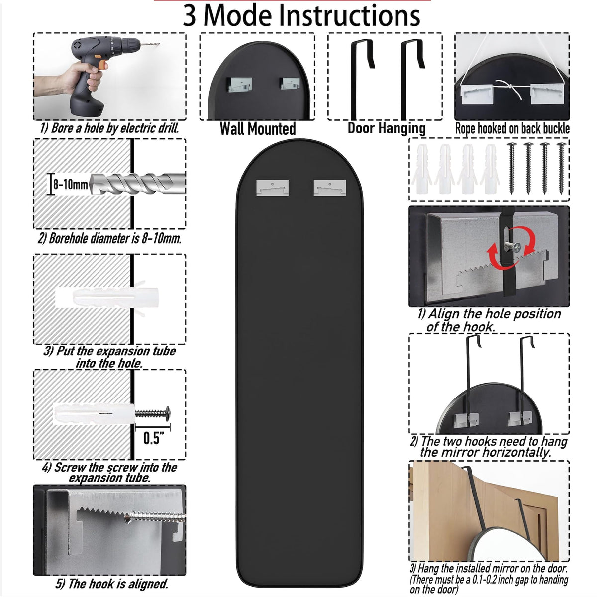SCWF-GZ bathroom-friendly mirror with waterproof frame