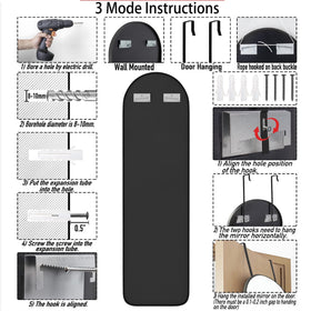 SCWF-GZ bathroom-friendly mirror with waterproof frame