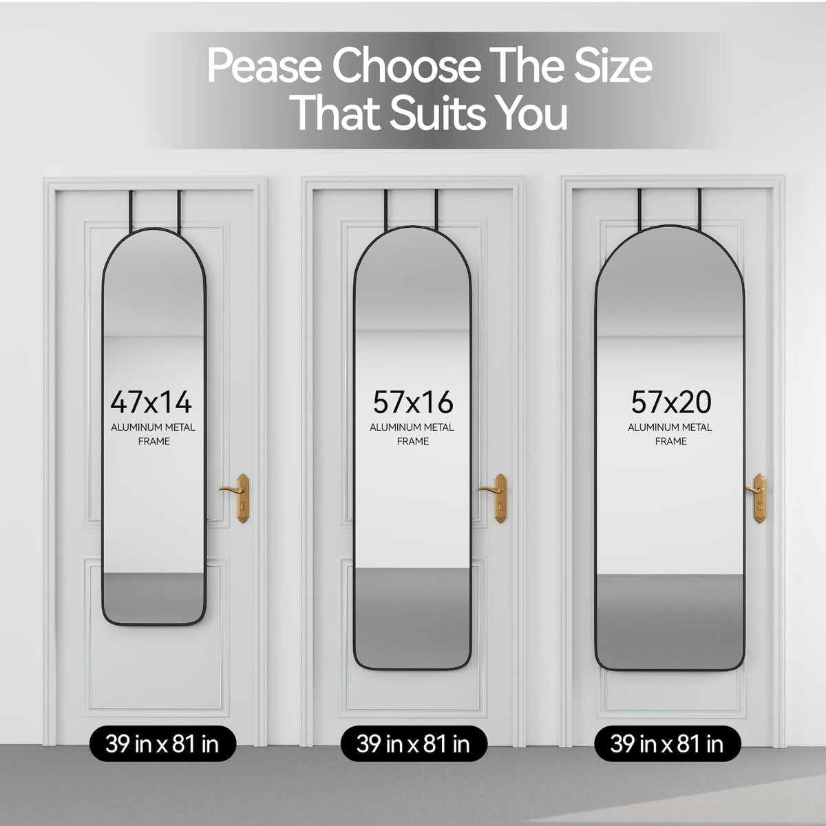 SCWF-GZ bedroom and living room mirror adds depth with a slim frame