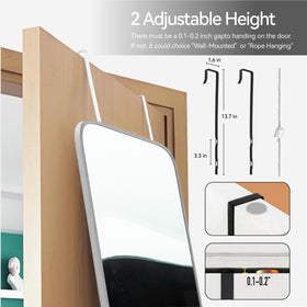 SCWF-GZ dresser-mirror enhances vanity areas with a wide reflective surface