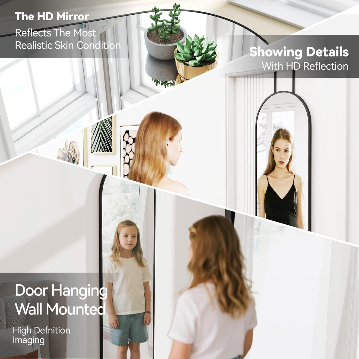 SCWF-GZ entryway mirror with wide reflection to brighten entrance