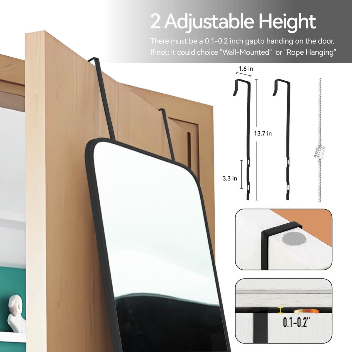 SCWF-GZ slim black frame 47x14 adds contemporary style