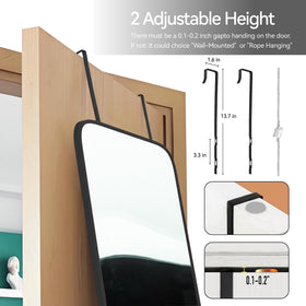 SCWF-GZ wall mounting hardware and door hooks included