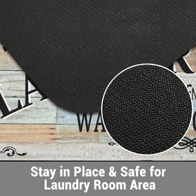 sdhinlwo diatom mud foam-backed rug blends comfort with durability