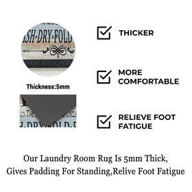sdhinlwo multi-use rug fits kitchen, hallway, and bathroom floors for daily comfort