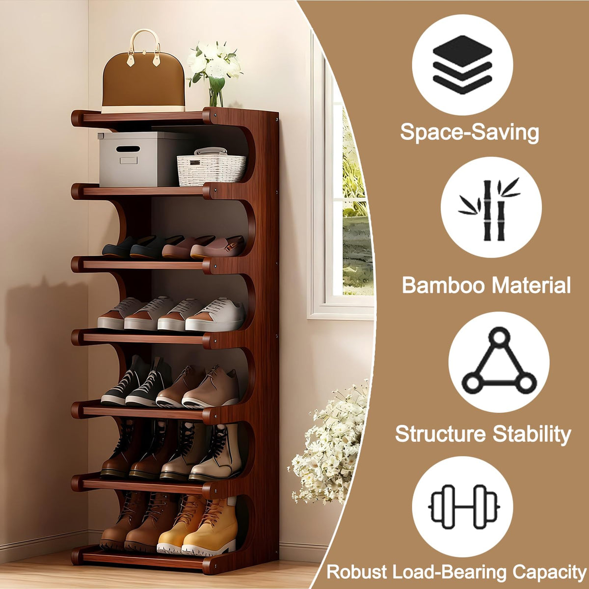 sdowens slim tower fits narrow closets for clutter-free hallways