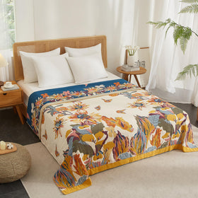 Texture detail highlights air-layer breathable structure of SE SOFTEXLY blanket