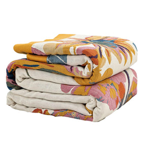 SE SOFTEXLY Boho Throw Blanket on bed, 60x80, cozy year-round warmth