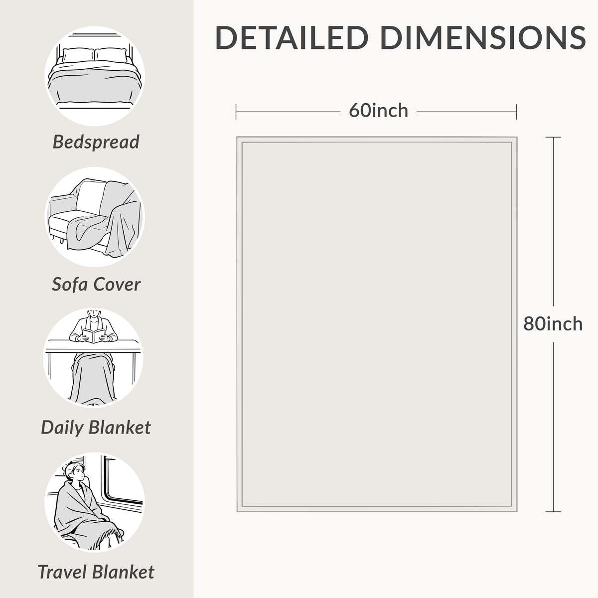 Reversible double-sided SE SOFTEXLY blanket showing two decor styles
