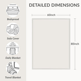 Reversible double-sided SE SOFTEXLY blanket showing two decor styles