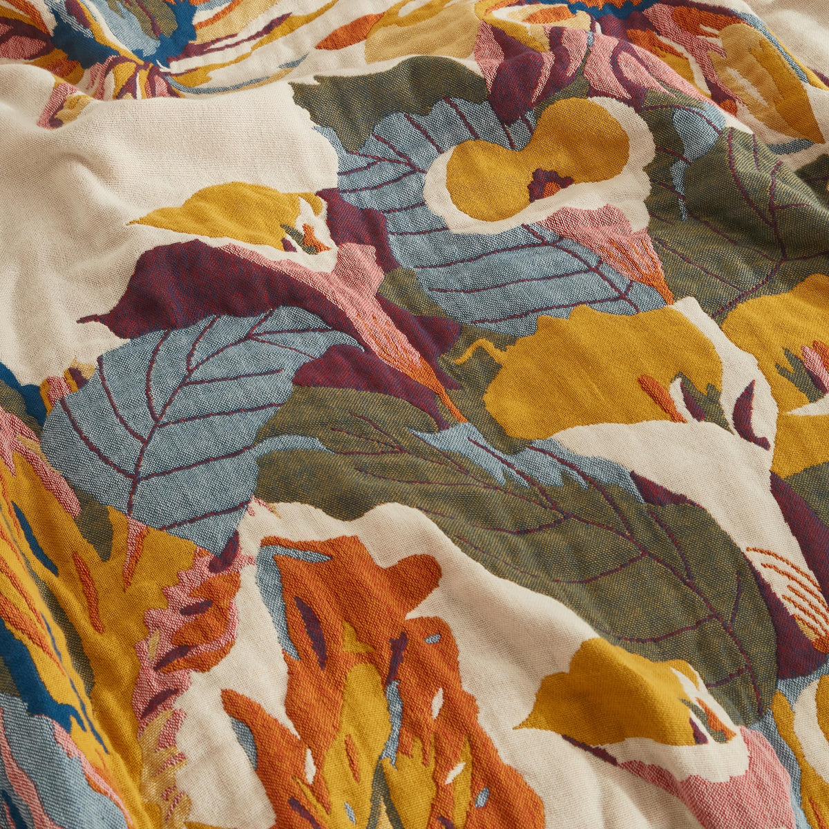 Soft, airy muslin weave detail from SE SOFTEXLY blanket