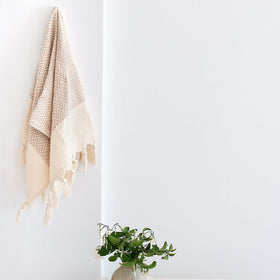 Sea Me At Home 14x30 beige towels for versatile kitchen and bathroom use