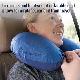 Sea to Summit Aeros neck pillow ergonomic shape with narrowed center for better fit