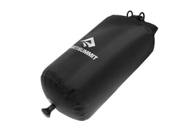 Sea to Summit pocket shower rolled-top close-up with quick-hanging setup for easy use