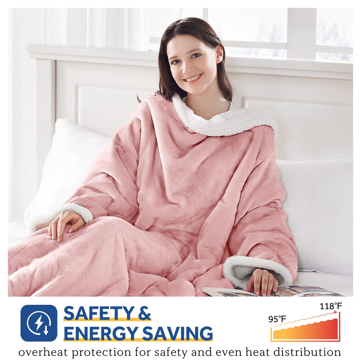 Sealy blanket auto shut-off feature adjustable from two to ten hours