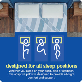 Two pillows in one package illustrate the value of the 2-pack.