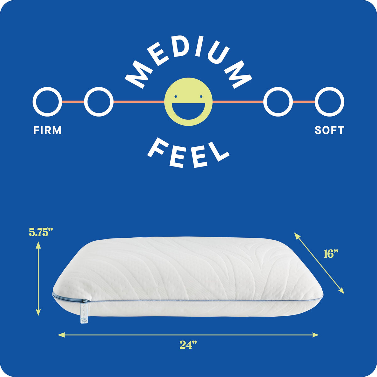 Breathable cooling cover helps you stay comfortable through the night.