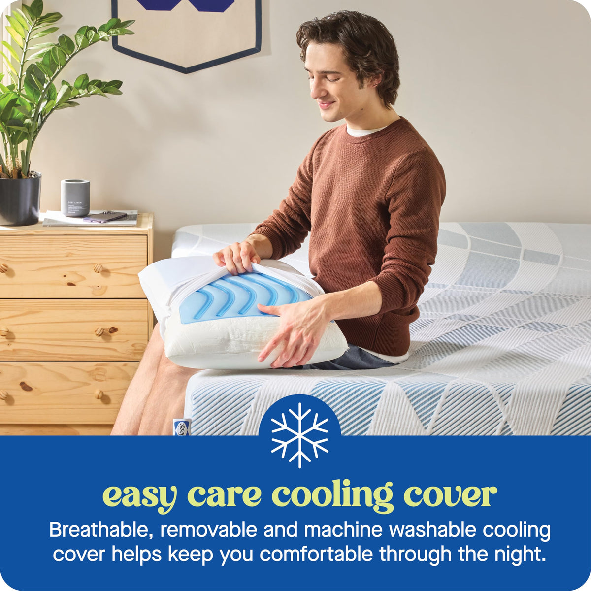 Surface-Guard technology label on the pillow surface.