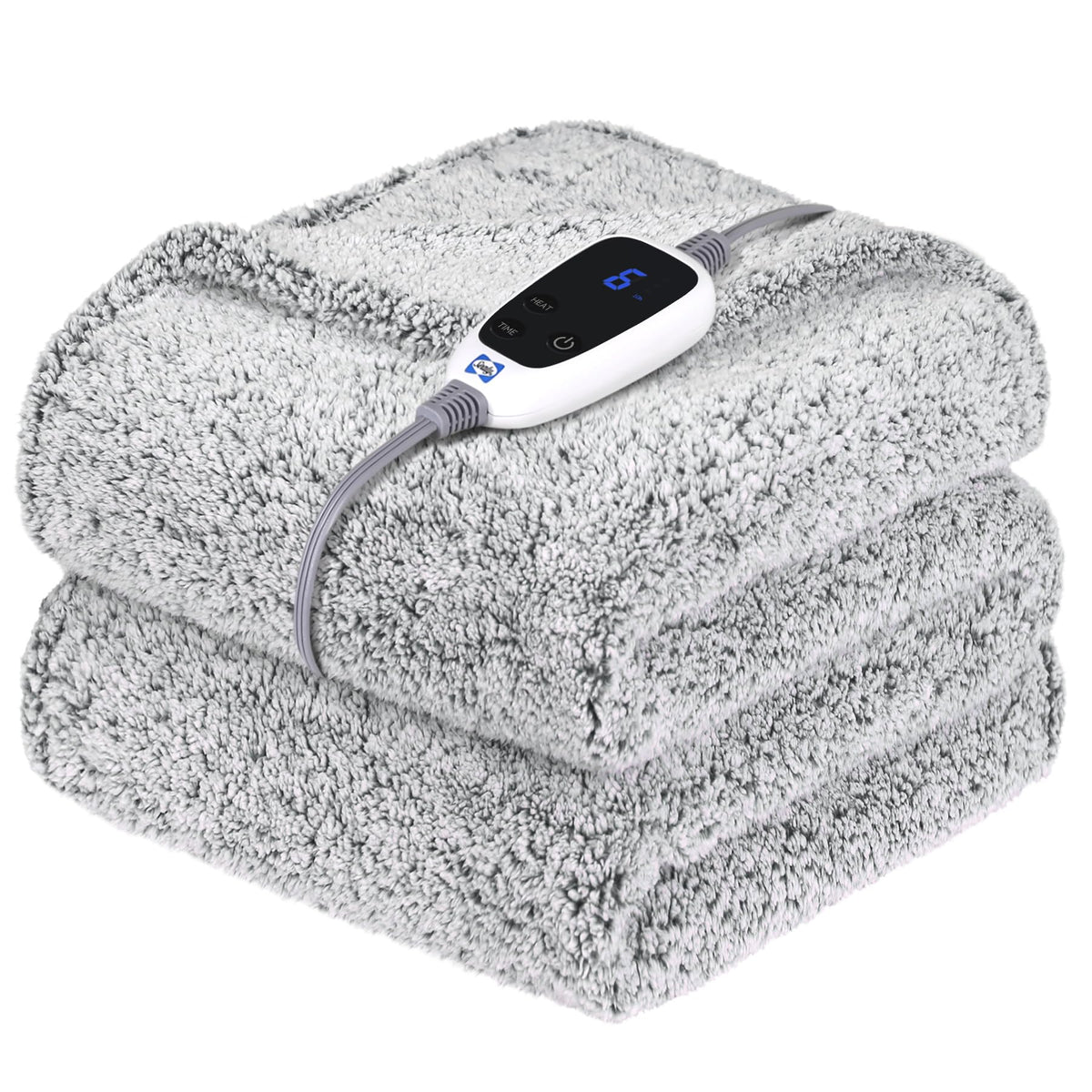 Sealy electric blanket heated throw front view offers cozy warmth on cold nights.