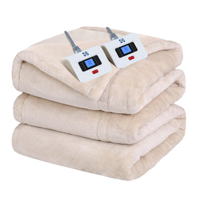 Sealy electric blanket queen-size shows wide coverage for full-body warmth.