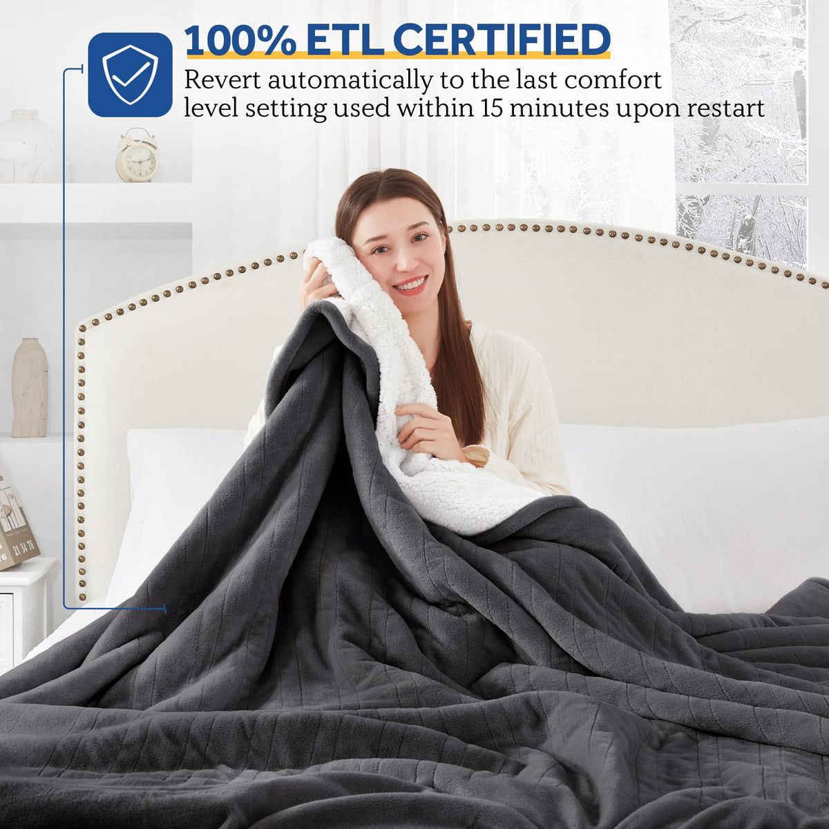 Sealy digital controller display with 10 heat levels for custom comfort