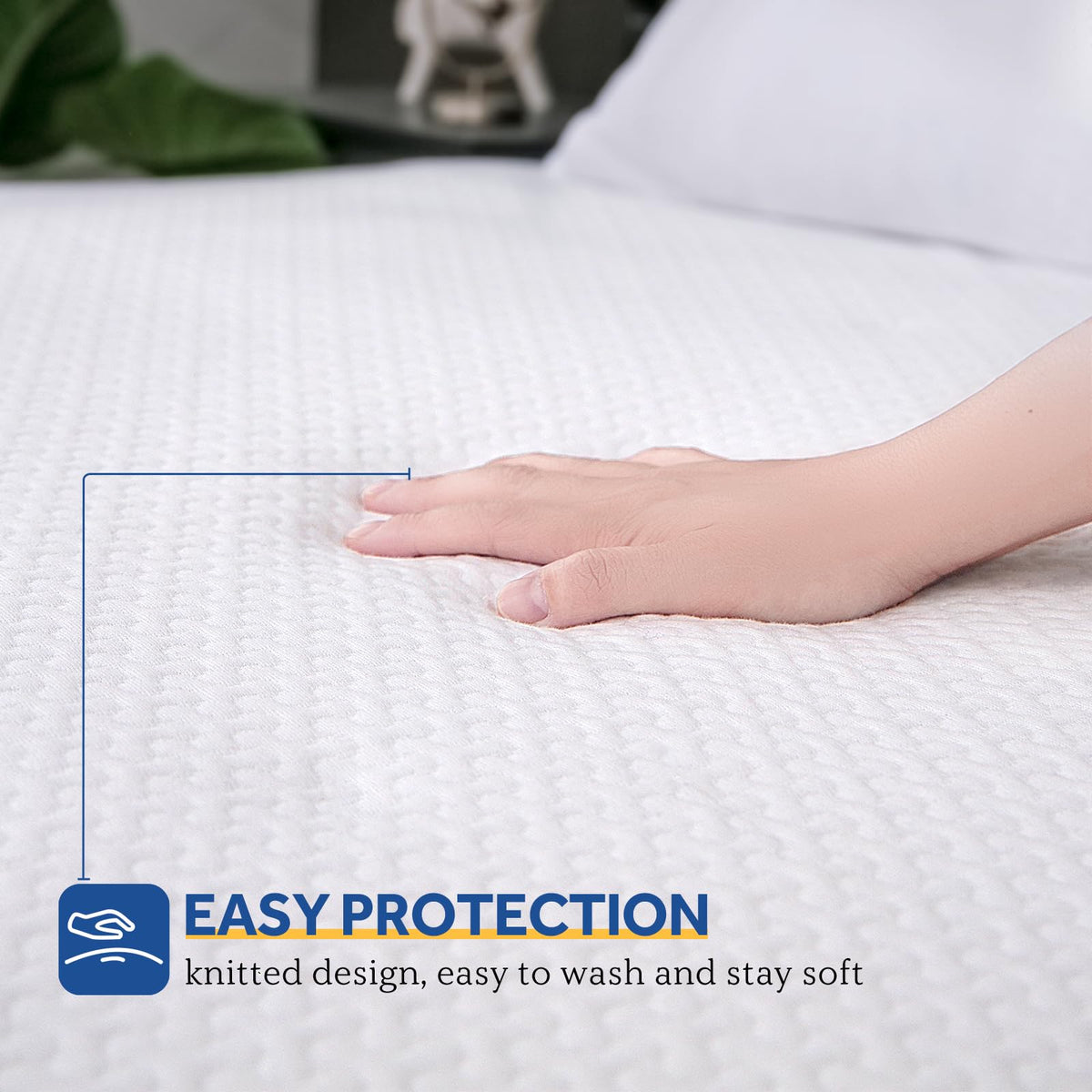 Sealy 360-degree elastic pocket keeps pad in place throughout the night.