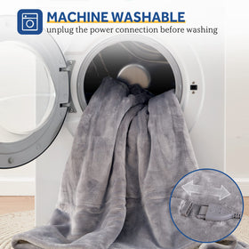 Sealy heated throw blanket machine-washable care instructions for effortless cleaning