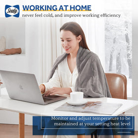 Sealy heated throw blanket heat settings demonstrate even heat distribution for consistent warmth
