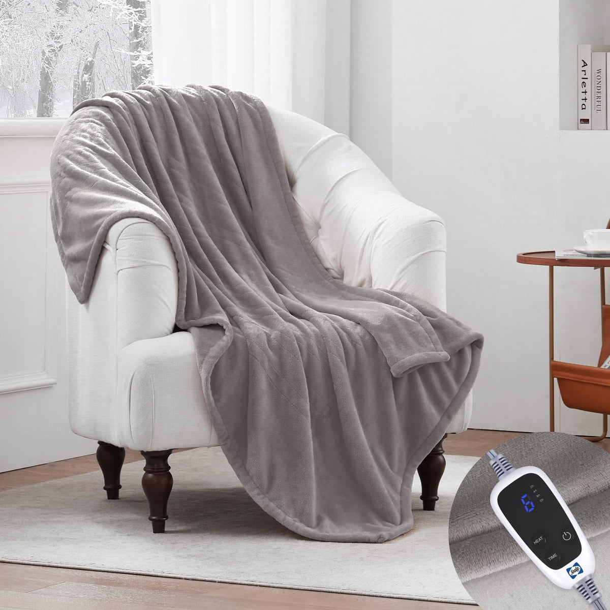 Sealy heated throw blanket power cord and connectors highlight durability