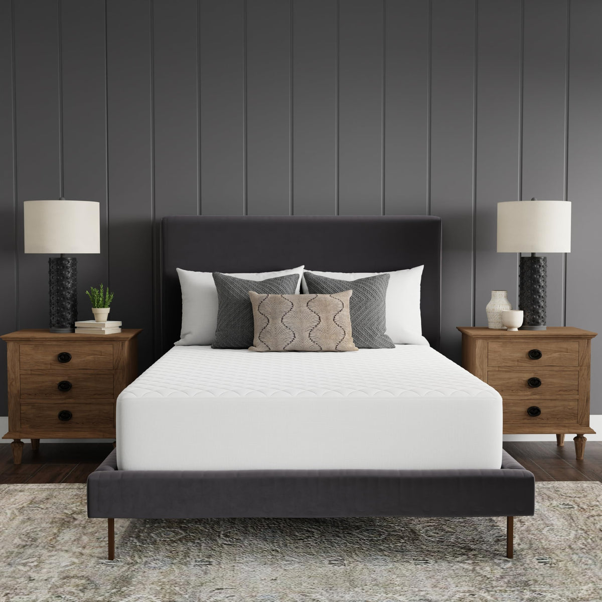 Sealy Luxury Cotton Mattress Pad top layer for a soft, breathable feel.