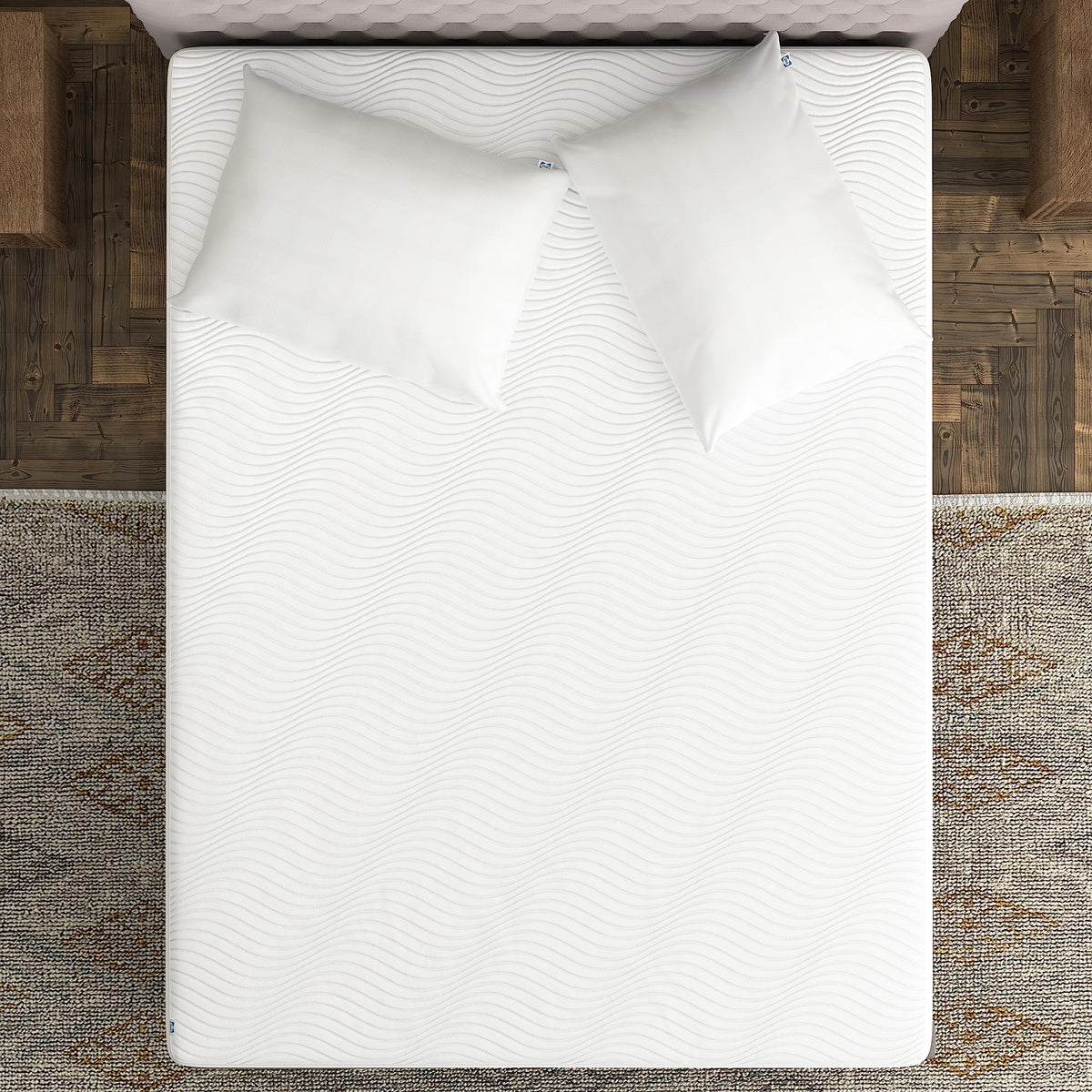 Sealy soft comfort knit top provides a quiet, comfortable surface for restful nights.