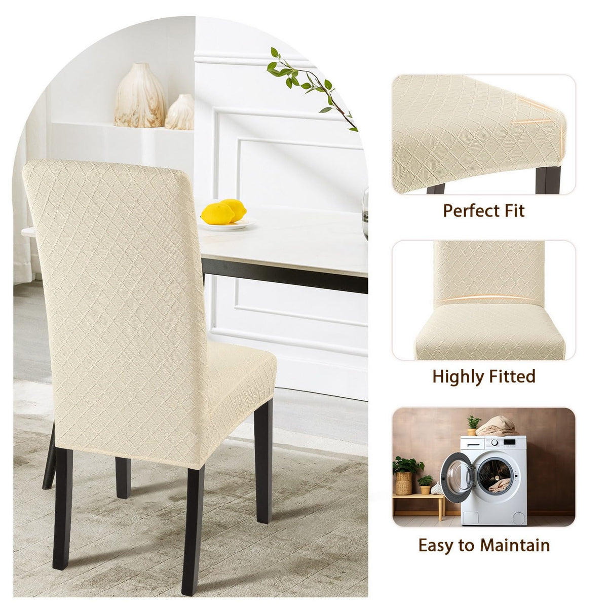 SearchI 6-piece set covers dining chairs across homes, hotels, and events.