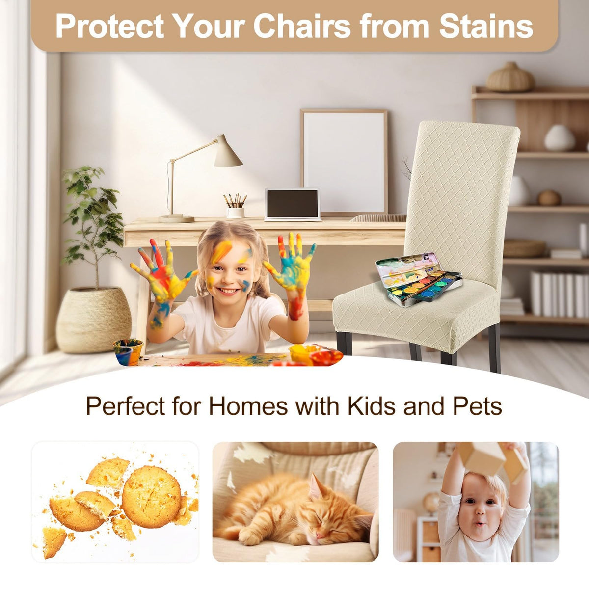 SearchI stretchable slipcovers adapt to chairs while preserving the original fabric.