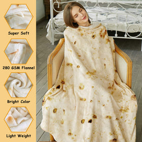 SeaRoomy beige burrito blanket ideal for bed warmth and cozy mornings