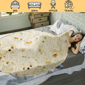 SeaRoomy burritos blanket doubles as a fun conversation starter at gatherings.