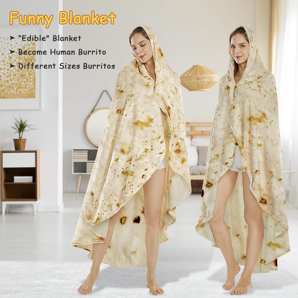 SeaRoomy sofa blanket with tortilla print for relaxed lounging